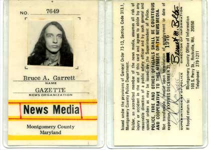My press pass - 1974-76